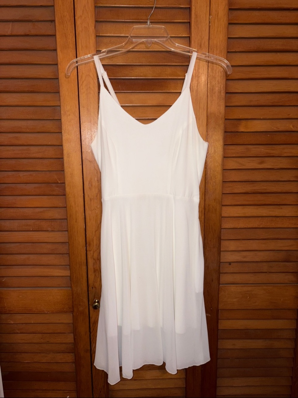 Women's White Spaghetti Strap Dress
